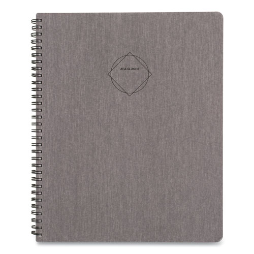 Elevation Linen Weekly/Monthly Planner, 11 x 8.5, Charcoal Cover, 12-Month (Jan to Dec): 2023