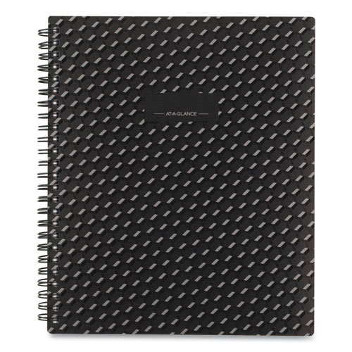 Elevation Poly Weekly/Monthly Planner, 8.75 x 7, Black Cover, 12-Month (Jan to Dec): 2023