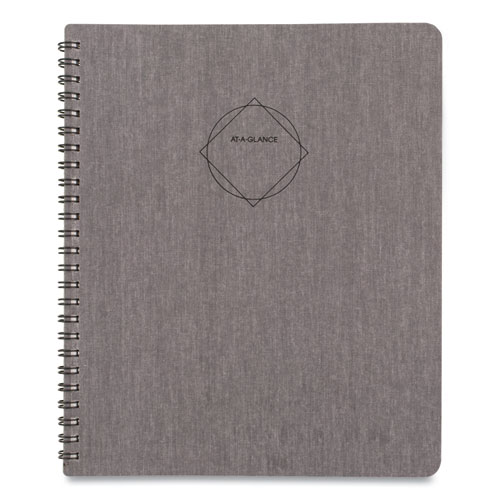 ELEVATION LINEN WEEKLY/MONTHLY PLANNER, 8.75 X 7, BLACK, 2021