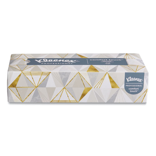 Image of White Facial Tissue, 2-Ply, White, Pop-Up Box, 125 Sheets/Box