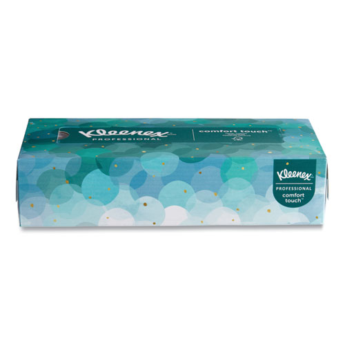 Image of Kleenex® White Facial Tissue For Business, 2-Ply, White, Pop-Up Box, 100 Sheets/Box