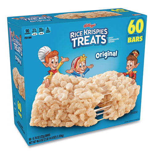 Rice Krispies Treats, Original Marshmallow, 0.78 oz Bar, 60/Carton, Delivered in 1-4 Business Days