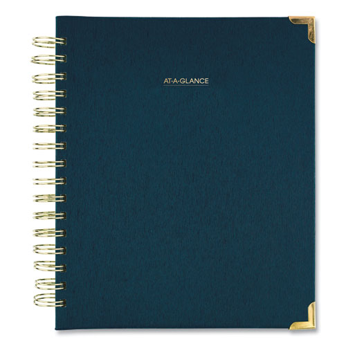 HARMONY WEEKLY/MONTHLY HARDCOVER PLANNER, 8.75 X 7, NAVY BLUE, 2021