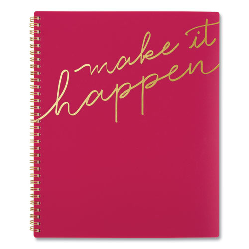 MAKE IT HAPPEN WEEKLY/MONTHLY PLANNER, 11 X 8.5, PINK, 2021