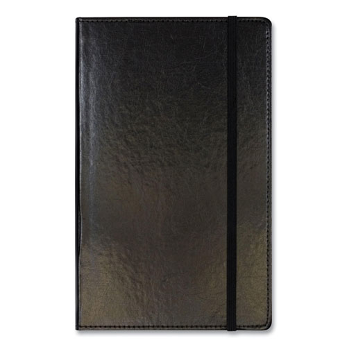 Bonded Leather Journal, 1-Subject, Narrow Rule, Black Cover, (240) 8.25 x 5 Sheets