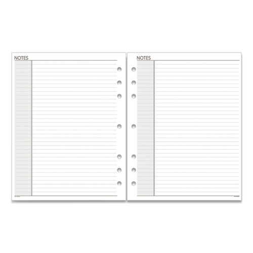 LINED NOTES PAGES, 11 X 8.5, WHITE, 30/PACK