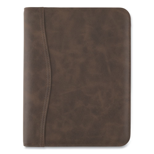 Distressed Brown Leather Planner/Organizer Starter Set, 11 x 8.5, Brown Cover, 12-Month (Jan to Dec): Undated