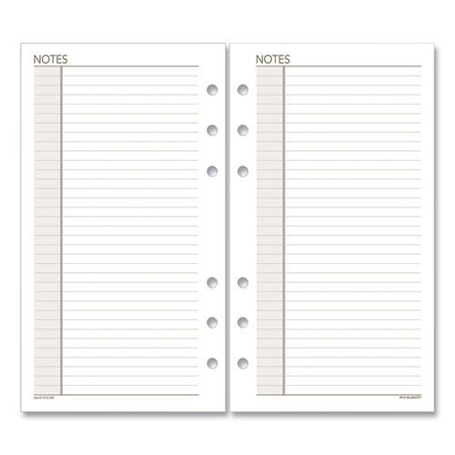 LINED NOTES PAGES, 6.75 X 3.75, WHITE, 30/PACK