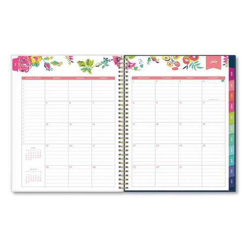 Day Designer Peyton Create-Your-Own Cover Weekly/Monthly Planner, Floral, 11 x 8.5, Navy, 12-Month (July to June): 2024-2025