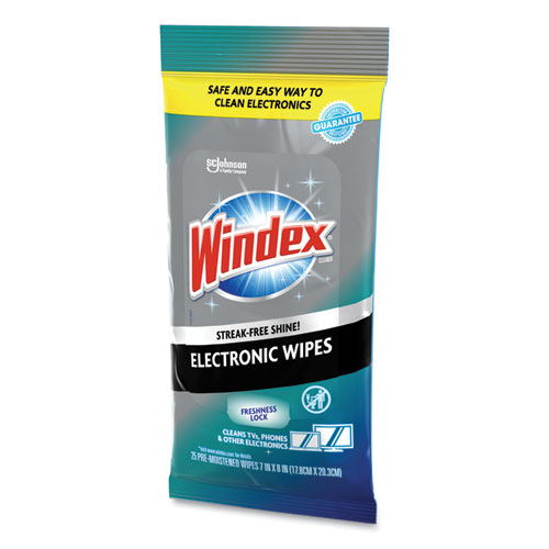 Image of Electronics Cleaner, 1-Ply, 7 x 10, Neutral Scent, White, 25/Pack, 12 Packs/Carton