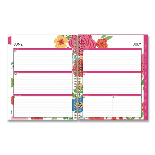 Image of Blue Sky® Mahalo Academic Year Create-Your-Own Cover Weekly/Monthly Planner, Floral Artwork, 11 X 8.5, 12-Month (July-June): 2023-2024