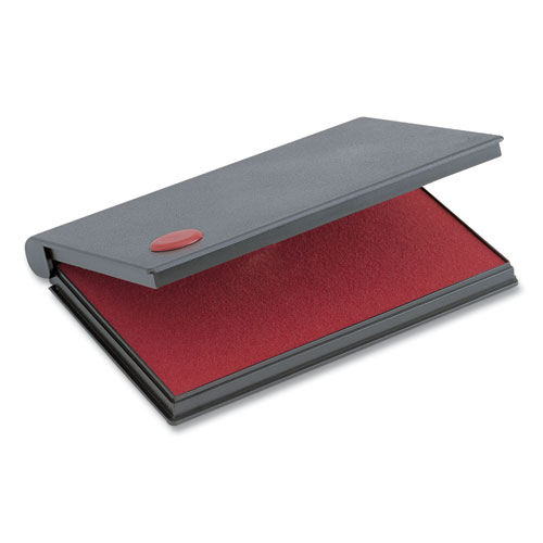Image of 2000 PLUS One-Color Felt Stamp Pad, #2, 6.25" x 3.5", Red