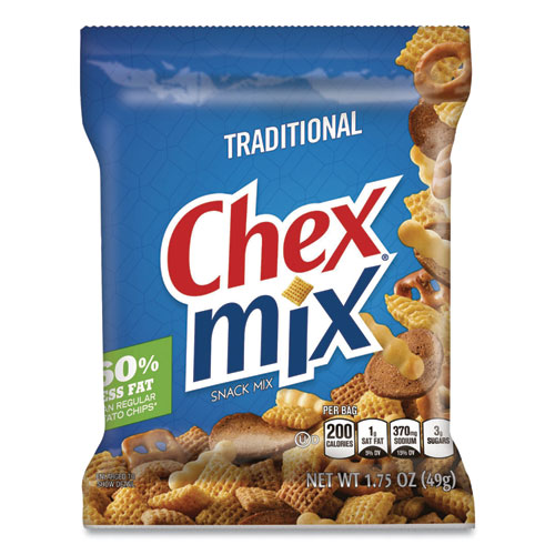 Chex Mix® Traditional Snack Mix, 1.75 Oz Snack Pack, 60 Packs/Carton