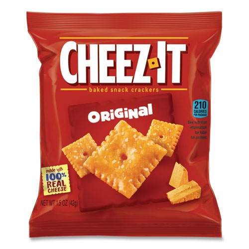 Baked Snack Crackers, 1.5 oz Bag, 60/Carton