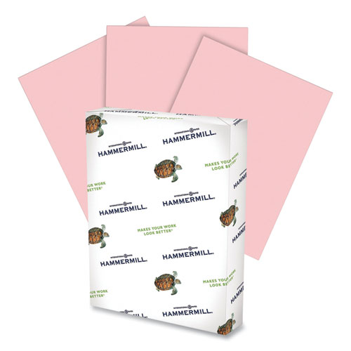 Fore Multipurpose Print Paper, 20 lb, 8.5 x 14, Pink, 500/Ream