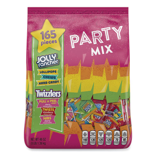 Party Mix Assorted Bulk Pack Candy, 165 Pieces, 48 oz