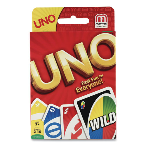 UNO Card Game, Ages 7 and Up, 108 Cards