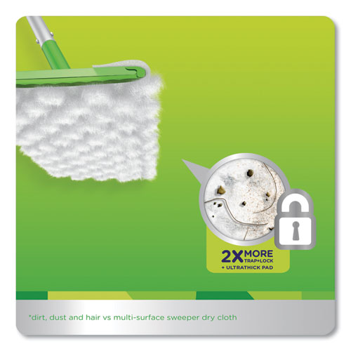 Image of Swiffer® Heavy-Duty Dry Refill Cloths, White, 11 X 8.5, 32/Pack