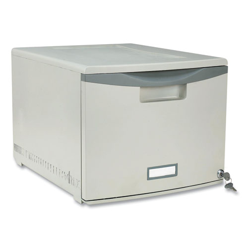 Image of Stackable Storage Drawer, 14.8" x 18.3" x 12.8", Gray