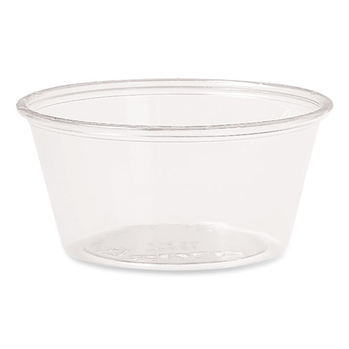 Portion Containers, PET, 3.25 oz, Clear, 250/Bag, 10 Bags/Carton