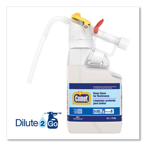 Image of P&G Professional™ Dilute 2 Go, Comet Deep Clean For Restrooms, Fresh Scent, , 4.5 L Jug, 1/Carton