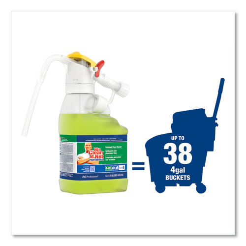 Image of P&G Professional™ Dilute 2 Go, Mr Clean Finished Floor Cleaner, Lemon Scent, 4.5 L Jug, 1/Carton