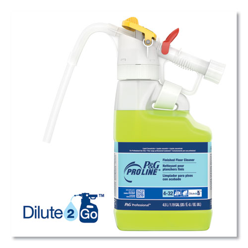Image of P&G Professional™ Dilute 2 Go, P And G Pro Line Finished Floor Cleaner, Fresh Scent, 4.5 L Jug, 1/Carton