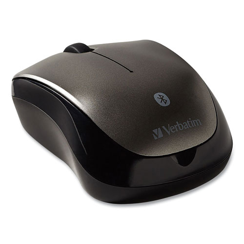 Verbatim® Bluetooth Wireless Tablet Multi-Trac Blue Led Mouse, 2.4 Ghz Frequency/30 Ft Wireless Range, Left/Right Hand Use, Graphite