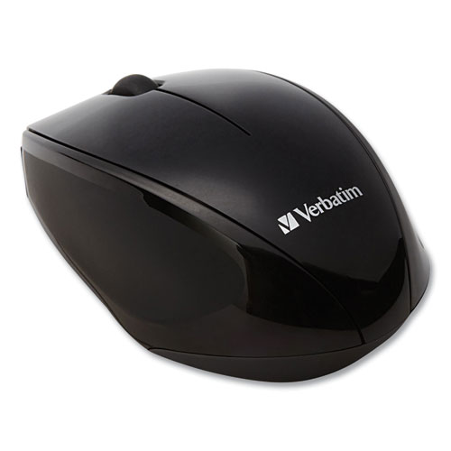 Wireless Notebook Multi-Trac Blue LED Mouse, 2.4 GHz Frequency/32.8 ft Wireless Range, Left/Right Hand Use, Black