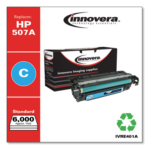 REMANUFACTURED CYAN TONER, REPLACEMENT FOR HP 507A (CE401A), 6,000 PAGE-YIELD