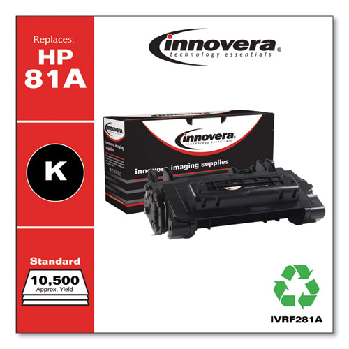 REMANUFACTURED BLACK TONER, REPLACEMENT FOR HP 81A (CF281A), 10,500 PAGE-YIELD