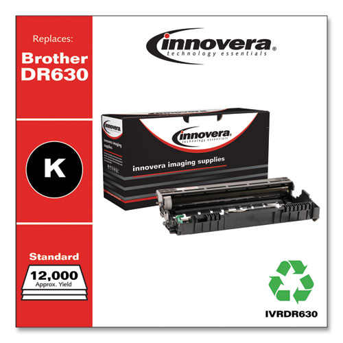 Image of Innovera® Remanufactured Black Drum Unit, Replacement For Dr630, 12,000 Page-Yield