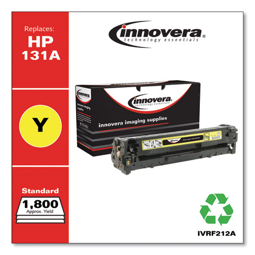 REMANUFACTURED YELLOW TONER, REPLACEMENT FOR HP 131A (CF212A), 1,800 PAGE-YIELD