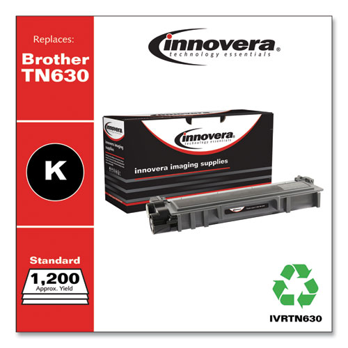 REMANUFACTURED BLACK TONER, REPLACEMENT FOR BROTHER TN630, 1,200 PAGE-YIELD