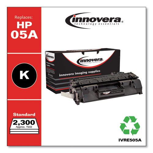 REMANUFACTURED BLACK TONER, REPLACEMENT FOR HP 05A (CE505A), 2,300 PAGE-YIELD