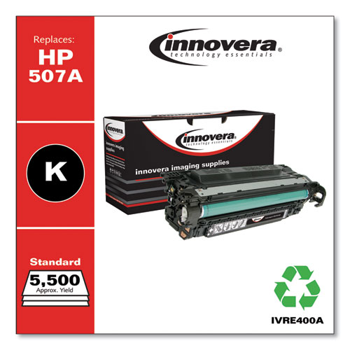 REMANUFACTURED BLACK TONER, REPLACEMENT FOR HP 507A (CE400A), 5,500 PAGE-YIELD