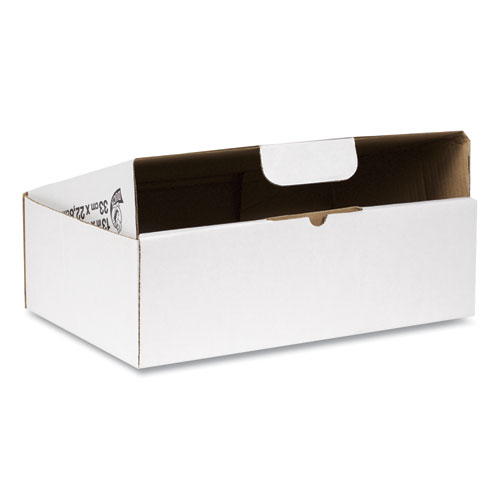 Image of Self-Locking Mailing Box, Regular Slotted Container (RSC), 13" x 9" x 4", White, 25/Pack