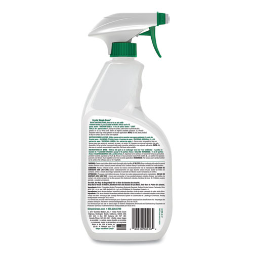 Image of Crystal Industrial Cleaner/Degreaser, 24 oz Spray Bottle, 12/Carton