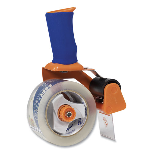 Bladesafe Antimicrobial Tape Gun with One Roll of Tape, 3" Core, For Rolls Up to 2" x 60 yds, Orange