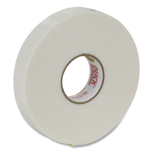 Image of Duck® Double-Stick Foam Mounting Tape, Permanent, Holds Up To 2 Lbs, 0.75" X 15 Ft, White
