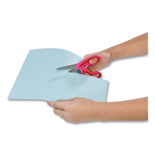 Image of Westcott® Ergo Jr. Kids' Scissors, Pointed Tip, 5" Long, 1.5" Cut Length, Randomly Assorted Straight Handles