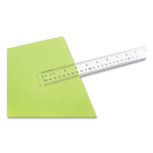 Westcott Clear Flexible Acrylic Ruler, Standard/Metric, 12 Long, Clear  (10562)