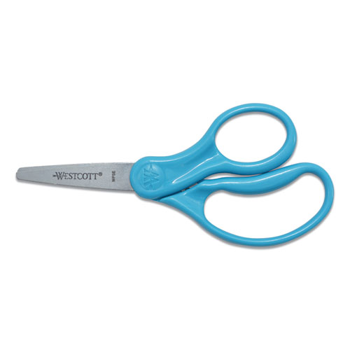 Image of Westcott® For Kids Scissors, Pointed Tip, 5" Long, 1.75" Cut Length, Randomly Assorted Straight Handles