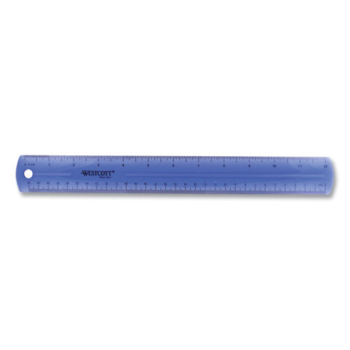 Image of Westcott® 12" Jewel Colored Ruler, Standard/Metric, Plastic