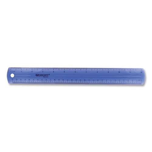 Universal Clear Plastic Ruler, Standard-metric, 12