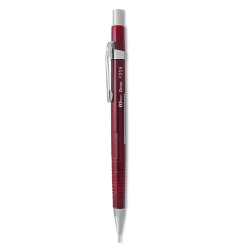 Sharp Mechanical Pencil, 0.5 mm, HB (#2.5), Black Lead, Burgundy Barrel