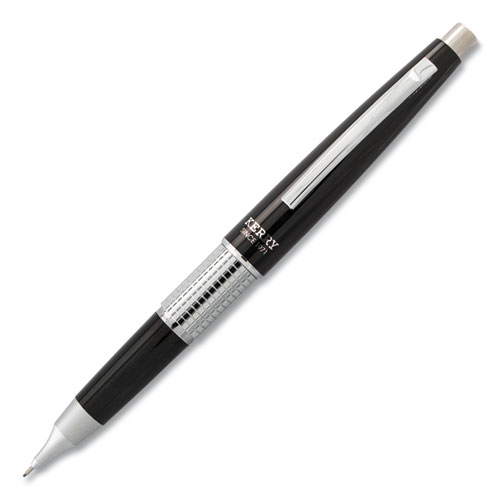 Image of Sharp Kerry Mechanical Pencil, 0.5 mm, HB (#2.5), Black Lead, Black Barrel