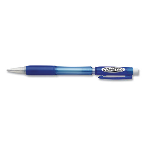 Image of Cometz Mechanical Pencil, 0.9 mm, HB (#2.5), Black Lead, Blue Barrel, Dozen