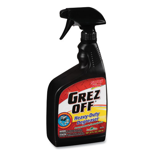 Image of Grez-off Heavy-Duty Degreaser, 32 oz Spray Bottle, 12/Carton