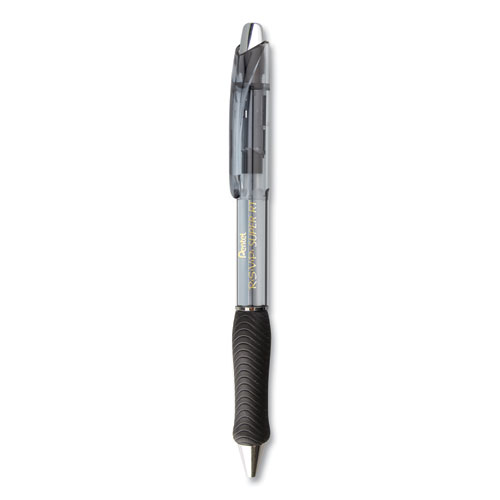 Pentel® R.S.V.P. Super RT Ballpoint Pen, Retractable, Medium 0.7 mm, Black  Ink, Black Barrel, Dozen